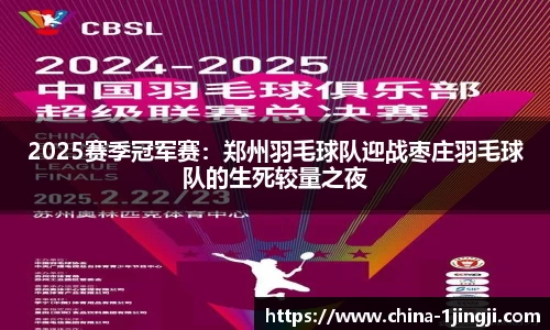 2025赛季冠军赛：郑州羽毛球队迎战枣庄羽毛球队的生死较量之夜